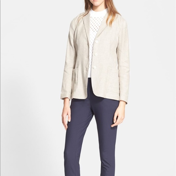Theory Minou Linen Blazer Size 00 - Picture 2 of 3